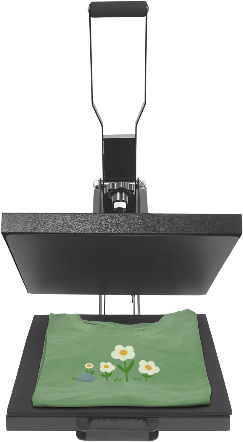 Wiyuer Presses à imprimer, 1400 W, 220-240 V, 38 x 38 cm, fer, plastique, noir