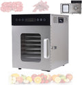 Générique déshydrateur alimentaire, 400 W, Argenté, professionnel 10 plateaux, température réglable de 30 à 90 °C