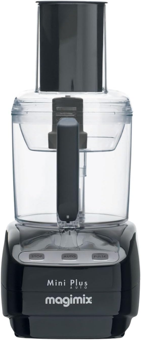 Magimix robot de cuisine, 1,7 L, Noir, Multifonction Mini Plus, Presse-Agrumes, Compact et Puissant, Idéal pour Petites Préparations