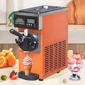 QITUJOUR sorbetière, 200 x 400 x 510 mm, 450 W, 5 Kg, 2,5 L, 1 L, Acier inoxydable, Orange, Professionnelle