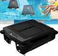 XAXEURLKJ Systèmes de nettoyage automatique, 53,5 x 46,5 x 18 cm., Noir, Robot nettoyeur de piscine sans fil à énergie solaire