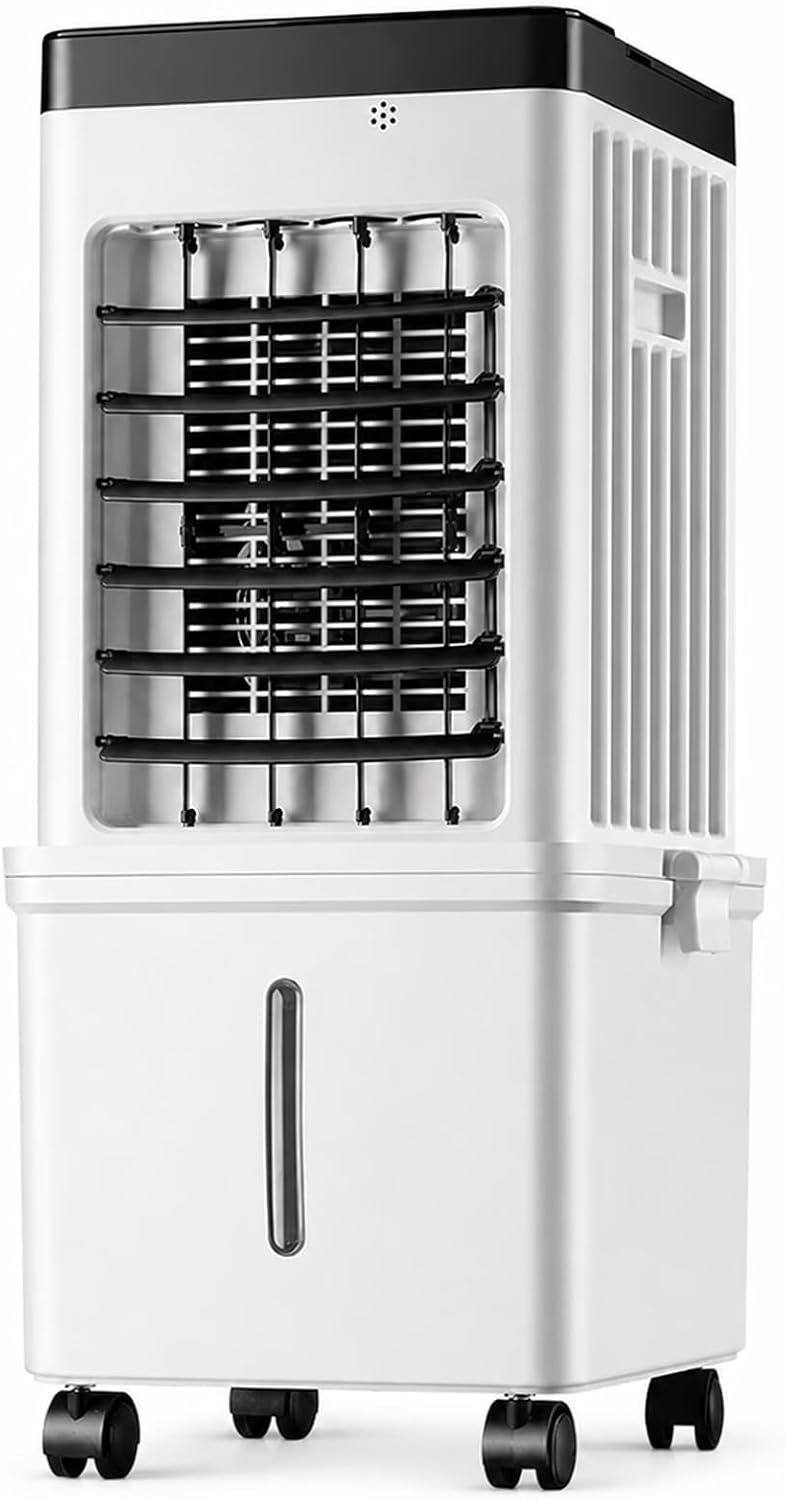 climatiseur portable SOUNAY, 15 L, Blanc, avec Réservoir Amovible, Climatiseur Mobile sans Évacuation, 3 Vitesses