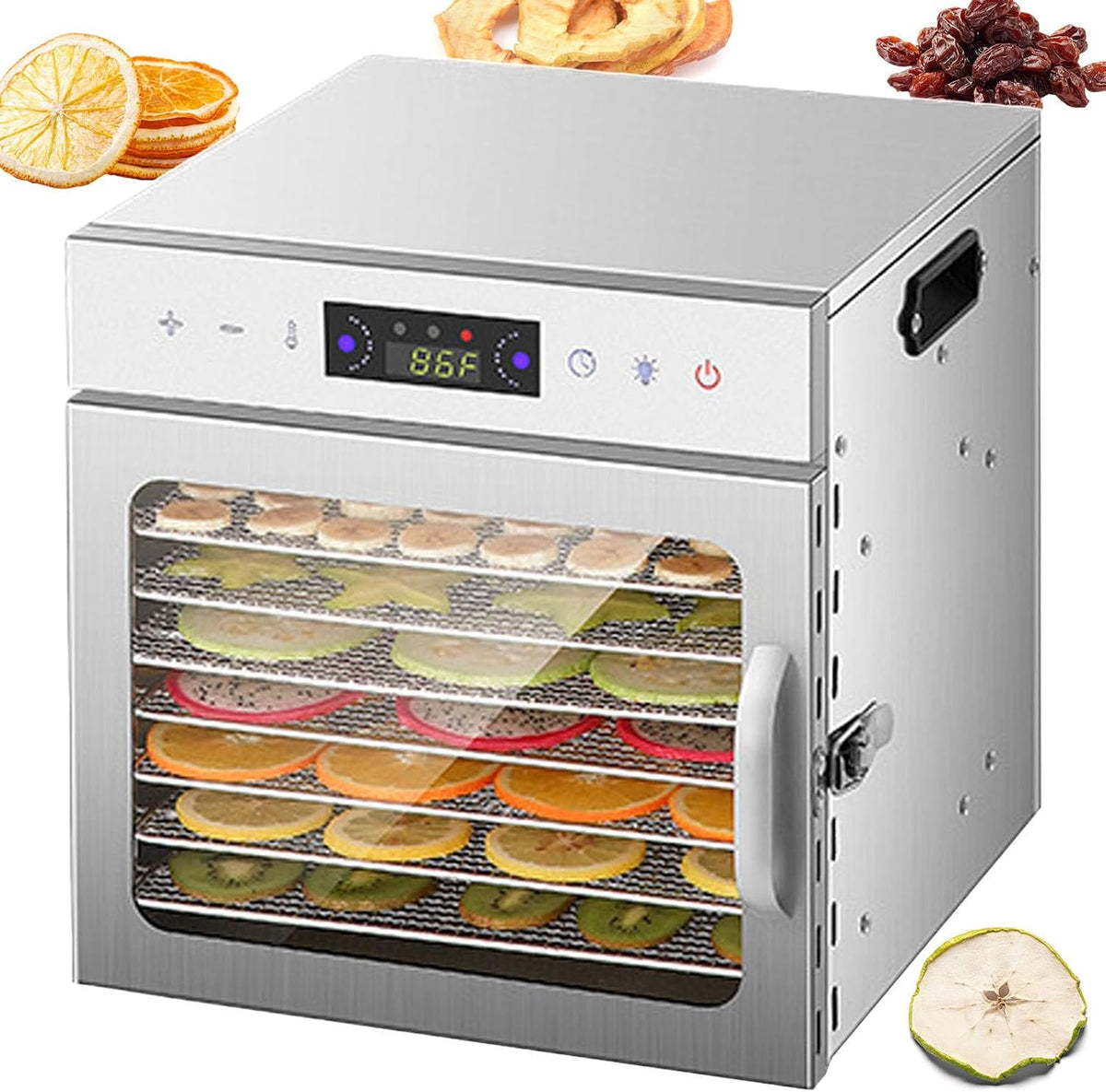 pealiritansemen déshydrateur alimentaire, Acier inoxydable, Argenté, Professionnel - Plateaux En Acier Inoxydable Et Écran Tactile