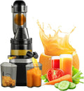CGCSYZ presse-agrumes, 45 tr/min, Noir, Extracteur de jus de fruits et légumes à vis sans fin électrique