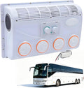 DNEPEI Climatiseurs, 48 x 30 x 13,8 cm / 18,9 x 11,81 x 5,43 pouces, 80-100 W, 12 V, Blanc, Climatiseur de Toit pour Camion/Camping-Car