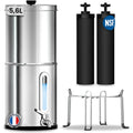 orinko filtres et cartouches, 5,6 L, Blanc, Filtre à Eau par Gravité, Purificateur d'Eau avec Charbon Actif