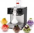 FRANREADER sorbetière, 34 x 47 x 47 cm, 1200 W, 180 kg, Noir, Professionnelle à Glace Neige, Moteur Puissant & Silencieux
