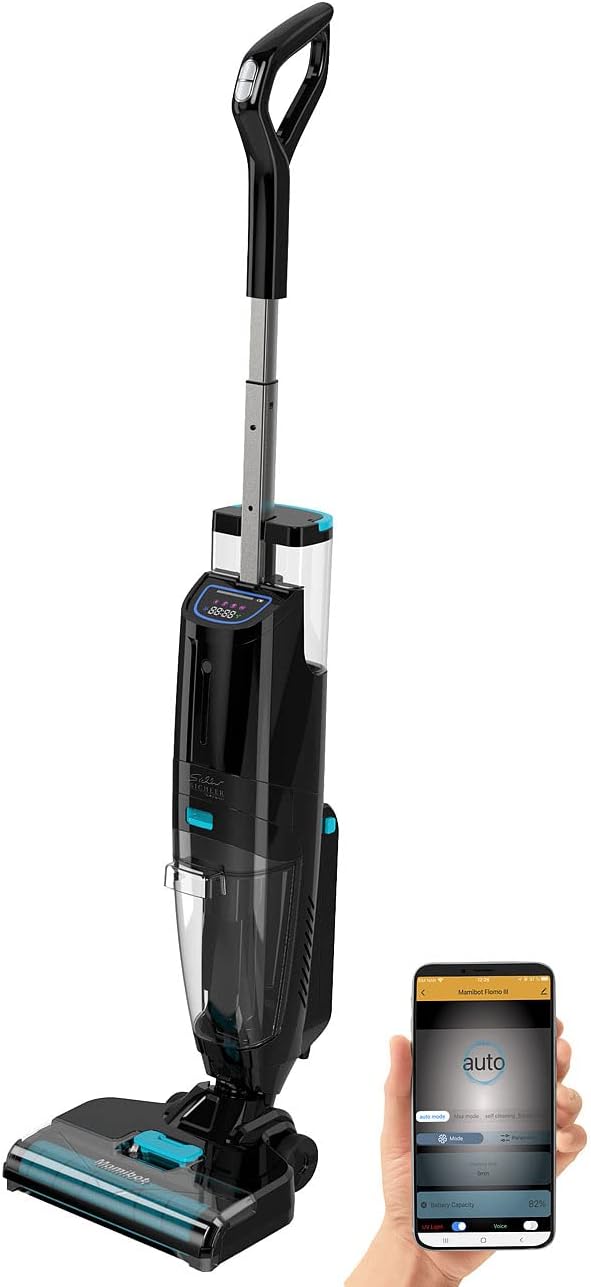 Sichler Haushaltsgeräte aspirateur balai sans fil, 118 x 29,7 x 28,1 cm, poids : 4,63 kg, Noir