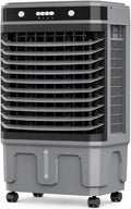 JSDMBD fontaine à eau, 40 L, Blanc, Rafraîchisseur d'air Mobile, Refroidisseur d'air Évaporatif, 120° Oscillation