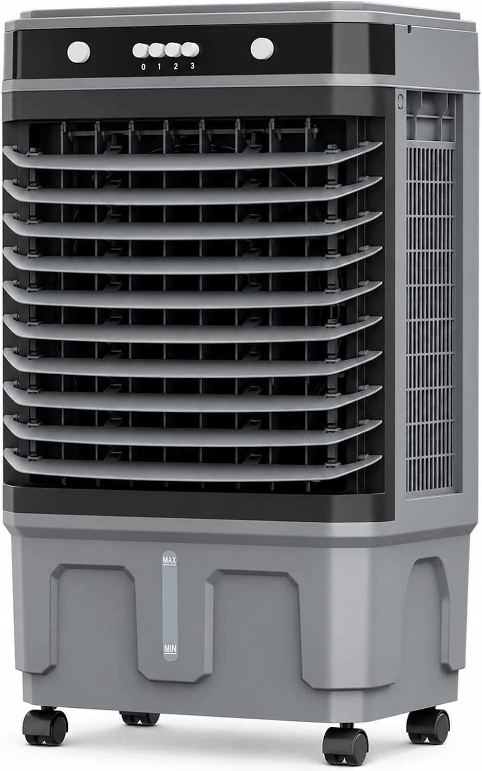 JSDMBD fontaine à eau, 40 L, Blanc, Rafraîchisseur d'air Mobile, Refroidisseur d'air Évaporatif, 120° Oscillation