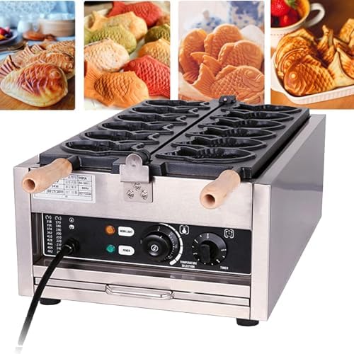 WOTZOV Machines à gaufres et croques, Noir, Appareil à takoyaki Professionnel, poêle à Griller électrique pour poffertjes
