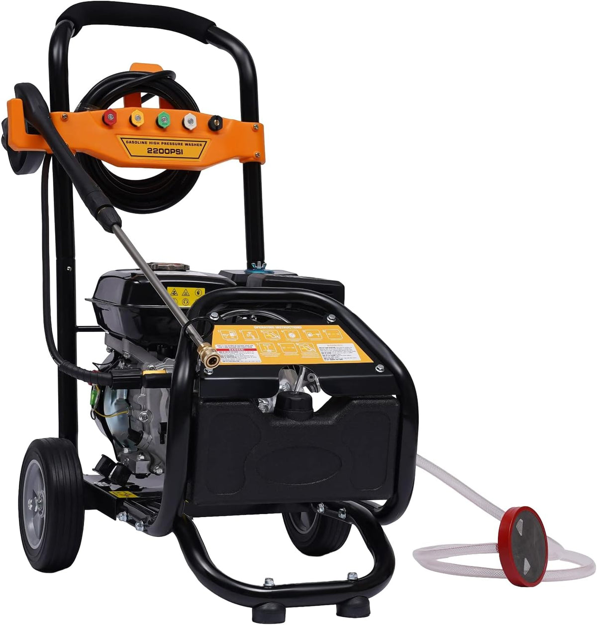 Shiyinge Nettoyeurs haute-pression, 66 x 41 x 53 cm., 7,5 Hp, 3600 tr/min, métal, plastique., Noir, Nettoyeur de surface à essence 7