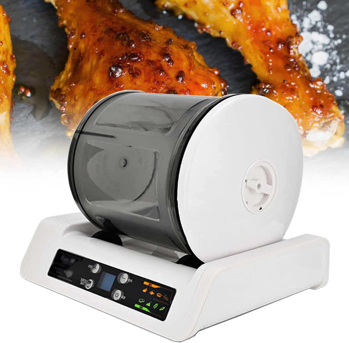 Hydravex Appareils de mise sous vide, 5 L, 220 V, Noir, Marinasseur à Gobelet à Viande, Machine à Mariner sous Vide Automatique