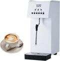 HTDRE Mousseurs à lait automatiques, 6 L, Argenté, Mousseur à lait et cuiseur vapeur professionnel, machine à mousser le lait pour café expresso