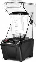 SHUMIAO blender, 2000 W, 2 L, 000 TR/Min, 2 L, Noir, pour Smoothie, Capot Anti-Bruit, à Smoothie avec Bol pour Boissons Glacées