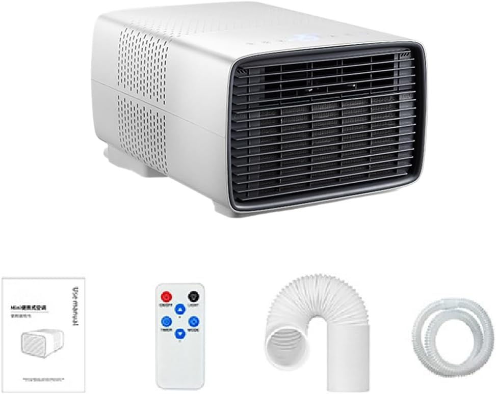 climatiseur portable Climatiseur, 400 x 300 x 255 mm, Blanc, Portable Compact pour Petite pièce, déshumidification