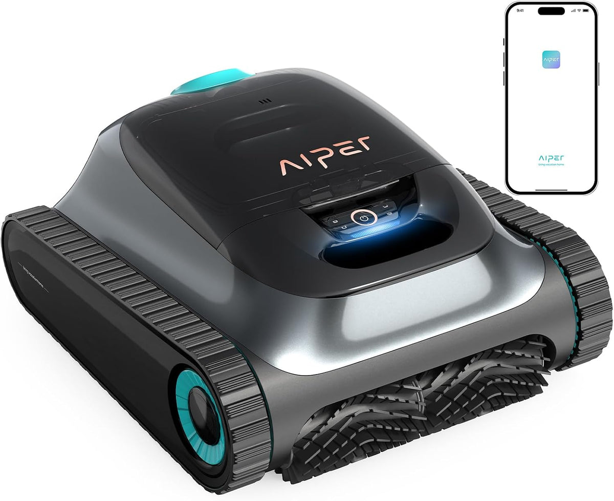 AIPER Systèmes de nettoyage automatique, Noir, Scuba S1 2026 Upgrade Robot Piscine Nettoyage Sol, Parois & Ligne d'Eau