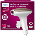 PHILIPS épilateur à lumière pulsée, Noir, Lumea série 7000, alternative à l'épilation laser, tondeuse-stylo Satin Compact