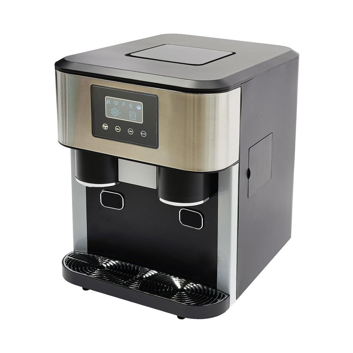 jiumxliu sorbetière, 34 x 45,5 x 45,5 cm., 100-150 W., 220 V-240/50 Hz., 15 kg, ABS, acier inoxydable., noir, argenté