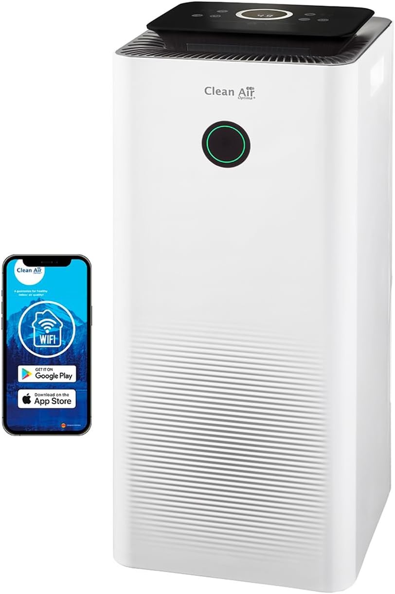 Clean Air Optima purificateur d'air, 70 m, 175 m, 20 litres, Blanc