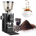 YXYLJOZ machine à café, 252 × 210 × 478 mm (9,9 × 8,3 × 18,8 po), 453 g (1 lb) Réglages de mouture : 9, 350 W Vitesse : 2800 tr/min, 64 mm, Beige/Noir