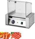 QUSYZD Petit électroménager, 410 x 250 x 410 mm, 700 W, Transparent, Machine à Hot-Dogs, 5 Rouleaux