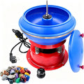 polisseuse, 3,5 L, 90 W, 3.5 L, Noir, Vibrante Électrique pour Enfants Et Adultes, Machine Tonneau Vibrant