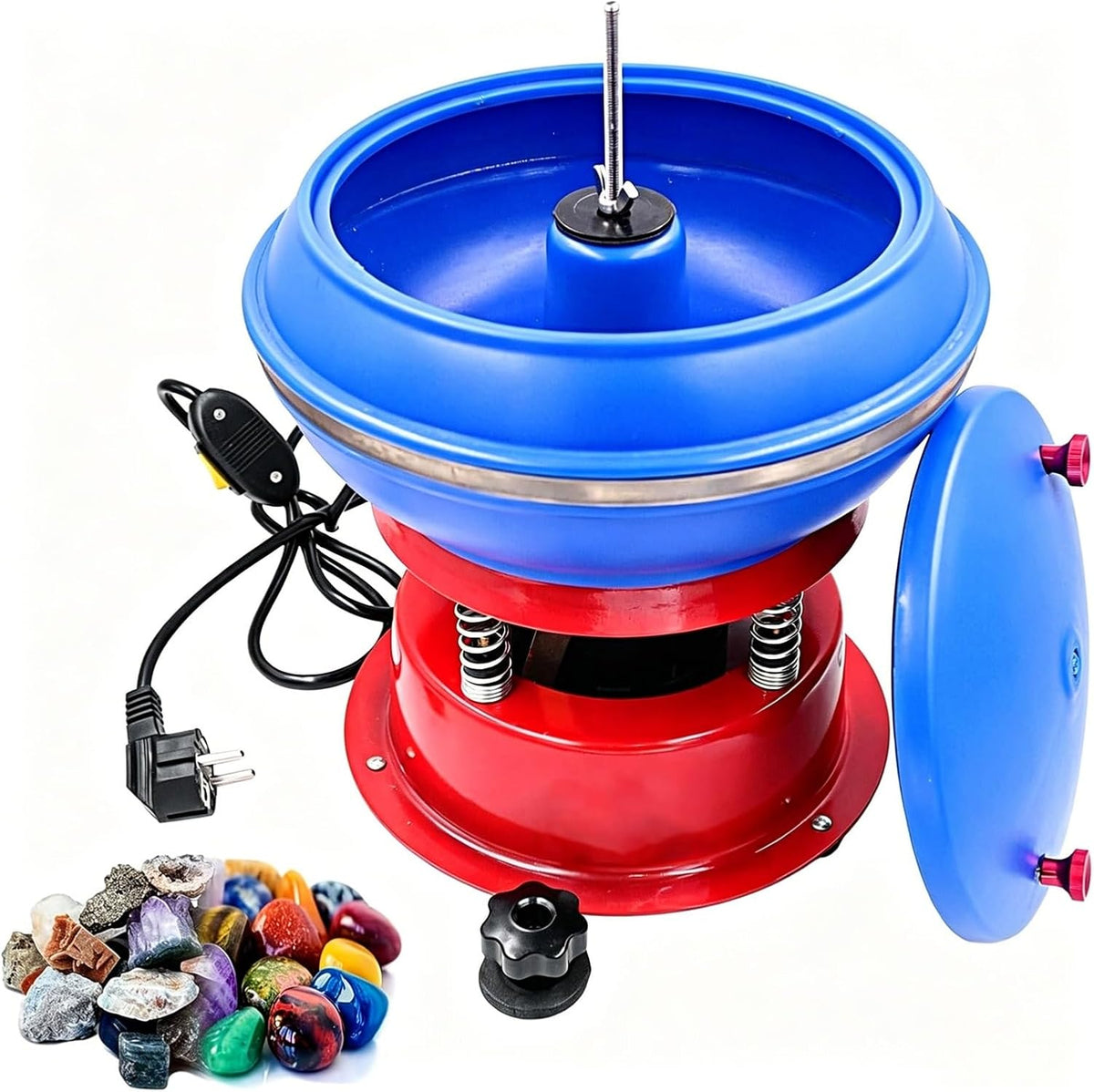 polisseuse, 3,5 L, 90 W, 3.5 L, Noir, Vibrante Électrique pour Enfants Et Adultes, Machine Tonneau Vibrant