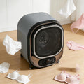 PAMZV Séchoirs à vêtements, 450 W, 0,8 kg, Blanc, Sèche-Linge Portable Compact, Mini Sèche-Linge Compact, 2 Modes De Séchage : Air Froid/Chaud