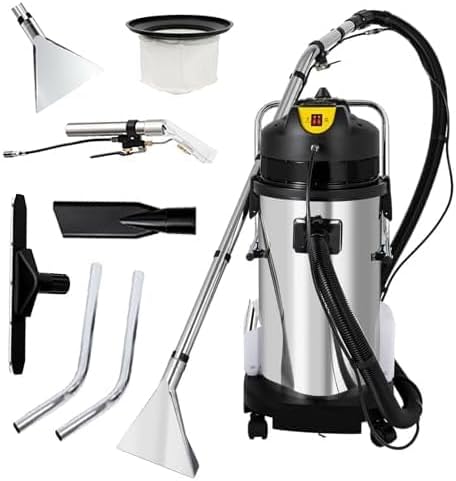 Nettoyeur nettoyeur de tapis, 20 L/40 L/60 L/80 L, 1034 watts, 80 L, 40 L, acier inoxydable, plastique, Noir