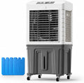 Climatiseurs portables WPWSDWMX, 95 cm, Blanc, Rafraichisseur d'air, Climatiseur Industriel avec Panneaux de Refroidissement sur 3 Côtés