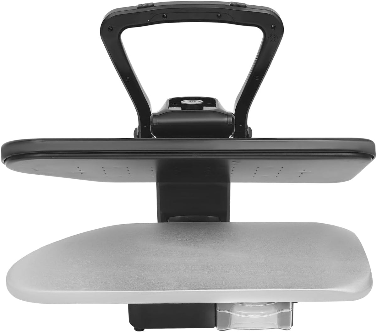 juunyeer presse à repasser, 66 x 53 x 26 cm., 2200 W., 66 cm, noir., Presse vapeur 2200 W avec surface de repassage