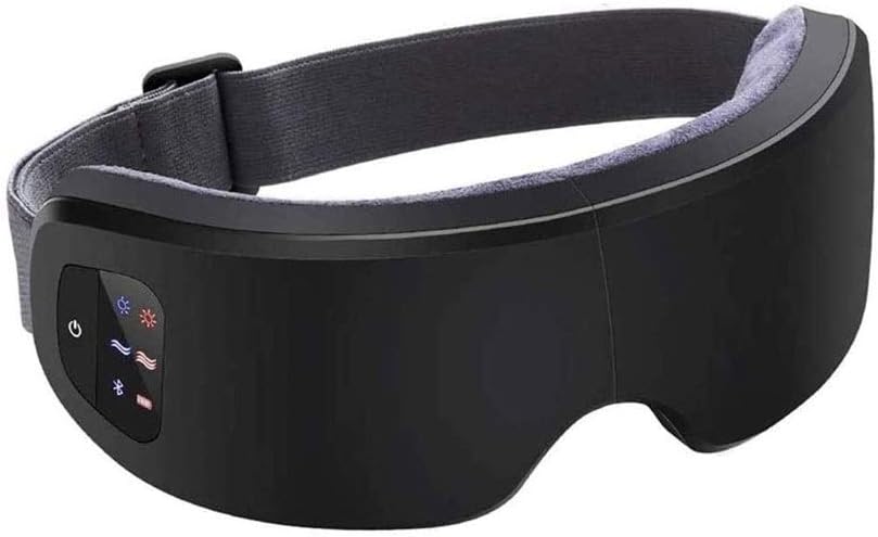 LEONYS appareil de massage, Noir, Masseur oculaire avec vibration thermique, massage en deux étapes, massage en deux étapes