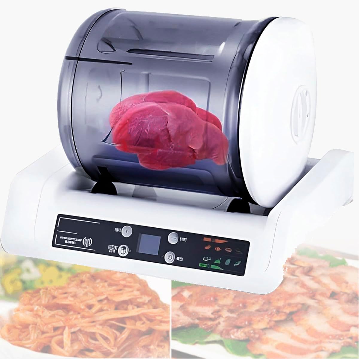 GAYAYAS Appareils de mise sous vide, 5 L, AS transparent et respectueux de l'environnement, Noir, Machine à Mariner électrique sous Vide pour Aliments