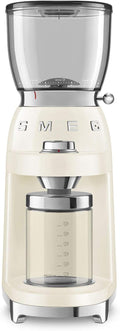 Smeg Moulins électriques à cônes, 350 g, 150w, Noir, Moulin À Café Crème - CGF01CREU