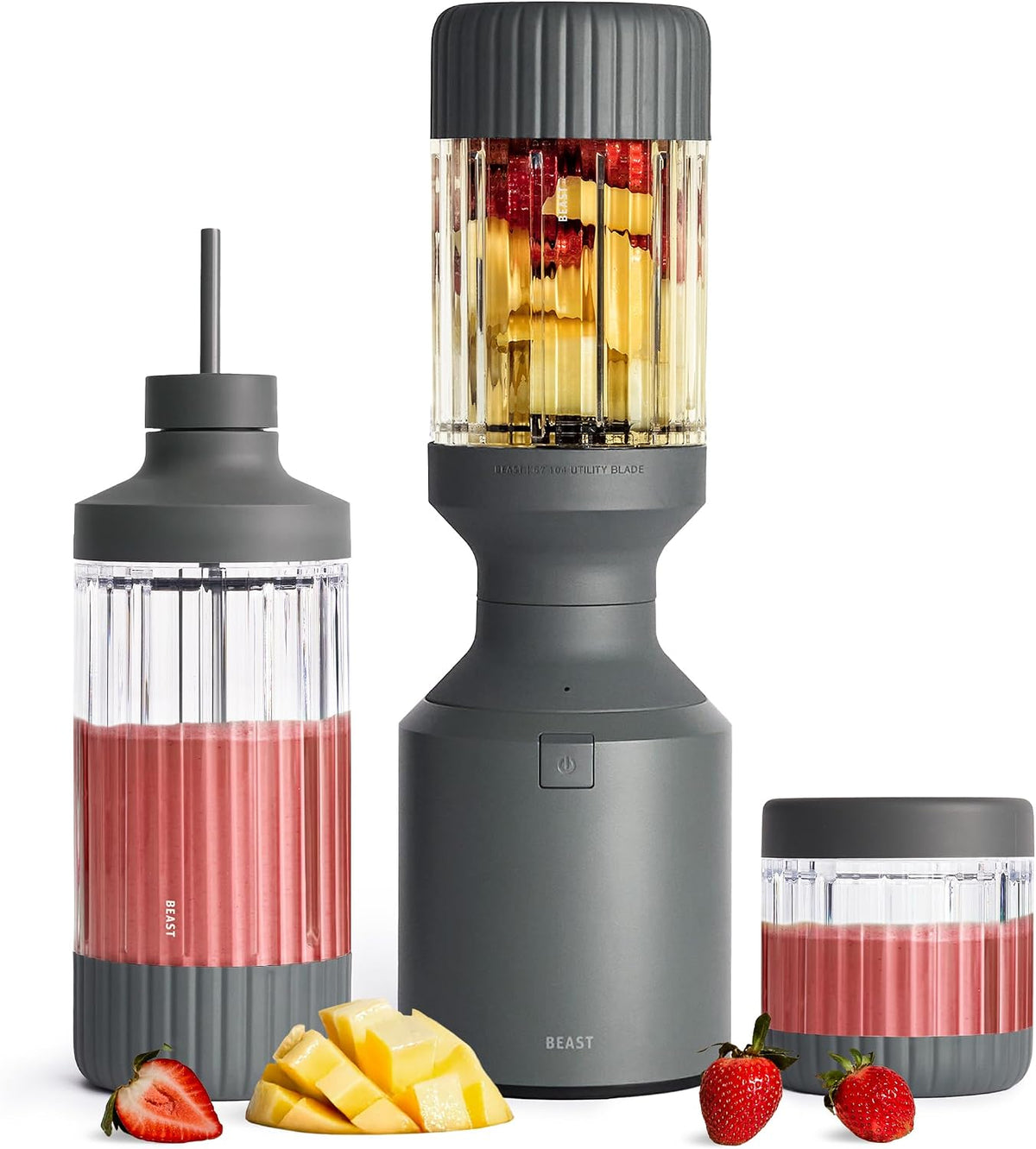 BEAST blender, 1200 W, 1200 ml, Argenté/Gris, sauces et glace - Gris