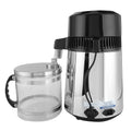 bureau Fdit, 4 L, 220 V, Argenté, Distillateur D'eau en Acier Inoxydable, Purification pour Comptoir Domestique avec Arrêt Automatique