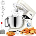 CHeflee robot de cuisine, 2000 W, 8 L, Argenté, Bol d'Acier Inoxydable, 6 Vitesses