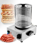 smafoseedding Appareils à hot dog, 425*355*340 mm/505*355*320 mm, 538 W, 220 V/50 Hz., acier inoxydable + plaque en fonte., Argenté