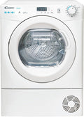 CANDY Sèche-linges avec pompe à chaleur, 8 Kg, 85 x 59,6 x 58,5 cm, Blanc, Départ Différé, Bac à Eau Easy Case - - - Modèle CSE H8A1LE-S