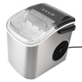 Qcwwy machine à glaçons, 220 V, Gris, de Comptoir, Machine à Glace Portable avec Poignée de Transport, Auto-nettoyante