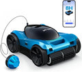 MT-VIKI Systèmes de nettoyage automatique, 400 m, 000 l, Noir, Robot nettoyeur de piscine 8H pour sol, mur et ligne d'eau pour piscines jusqu'à ²
