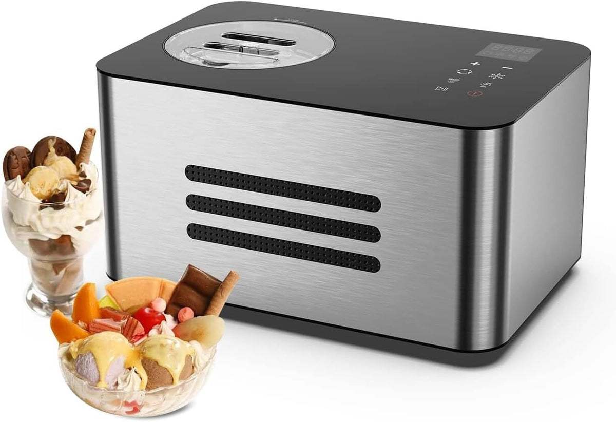 XSDAJSD sorbetière, 430 x 290 x 239 mm, 1 500 ml, 220-240 V ~ 50 Hz, 1,5 L, Noir, Automatique pour la Maison