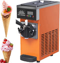 MLYYYDSS sorbetière, 20 x 40 x 51 mm, 5 kg, Acier inoxydable, Orange, Machine à Glace Professionnelle, comptoir