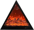 Zhaoj24-05 cheminée électrique, 50×50×50CM, 60×60×60CM, 70×70×70CM, 80×80×80CM, acier laminé à froid, verre trempé, Noir