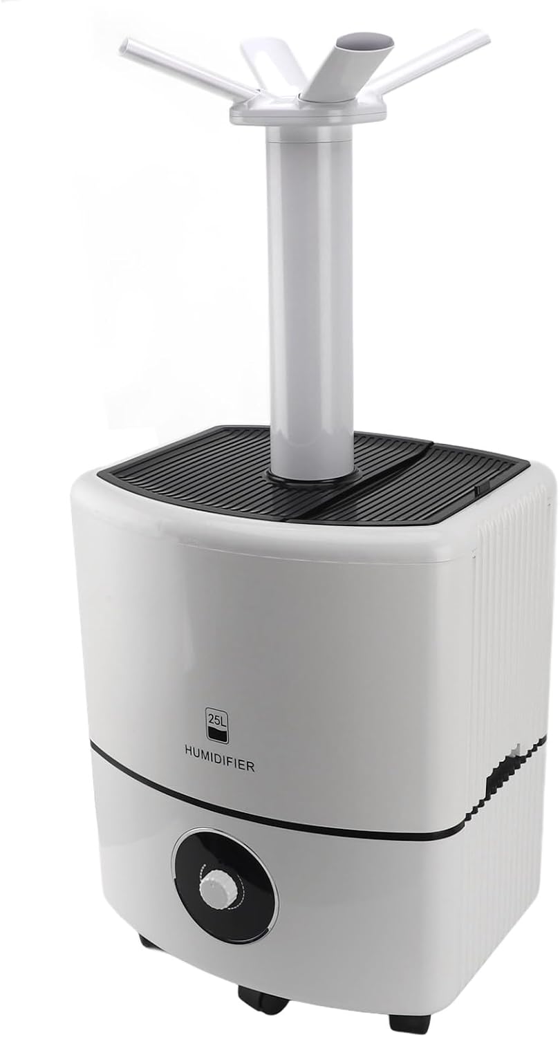 Jectse Humidificateurs, 25 L, 45 dB, 3000 Ml, 240 V, ABS, céramique, Noir, Humidificateur pour Toute la Maison