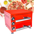 XEEAOFE four à pizza, 1100 W, 110 V/220 V, 220 V, Argenté, éLectrique D'IntéRieur, Comptoir, Gril à Pizza Commercial Avec Plateau à Miettes
