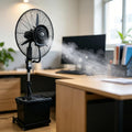 Lsoiup rafraîchisseur d'air, 260 W, 220 V ~ 50/60Hz, 55 dB (min) – 70 dB (max), 42 L, 200 cm, Blanc, Ventilateur Brumisateur sur Roulettes