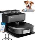 EZICLEAN robot aspirateur, Noir, Laveur connecté All in One Z10 Plus