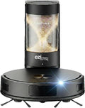 EZICLEAN robot aspirateur, Noir, Laveur GYROSMART connecté avec Base de vidage CyberFlow X